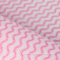 Viscose Polyester red color wave nonwoven printed fabric